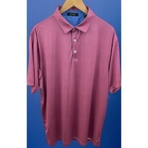 Raven Golf Polo Men's SZ XL Geometric Pink Blue‎